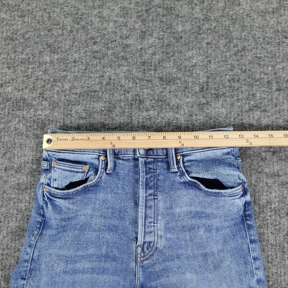 Mother Jeans‎ Womens 26 The Tomcat Ankle Fray Mid Rise Denim Raw Hem On The Road - Picture 15 of 16